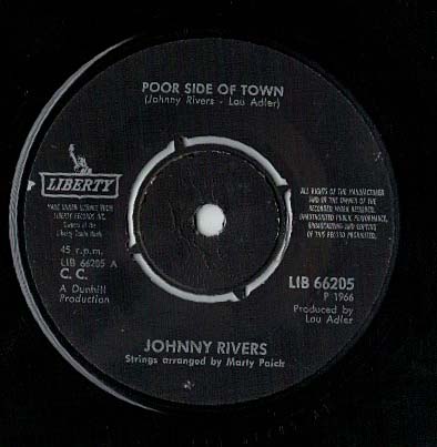 Johnny Rivers Poor side of town/ A man can cry