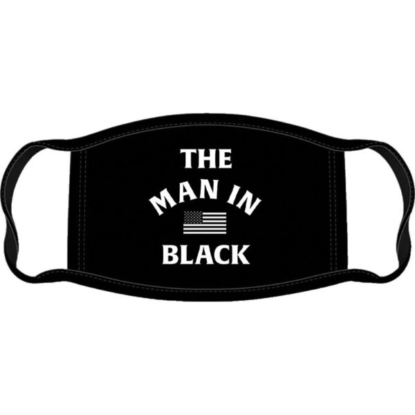 Ansiktsmask Johnny Cash Man in black