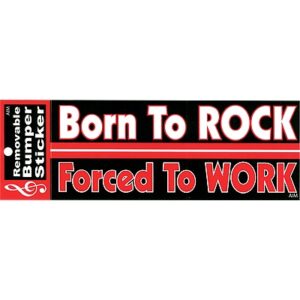 Dekal Born to rock - forced to work