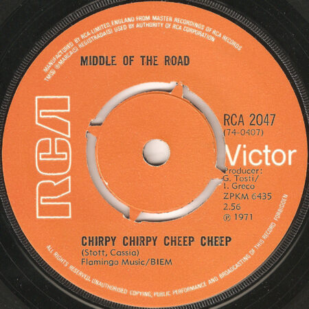 Middle of the road Chirpy Chirpy Cheep Cheep