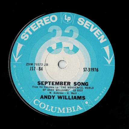 Andy Williams September song