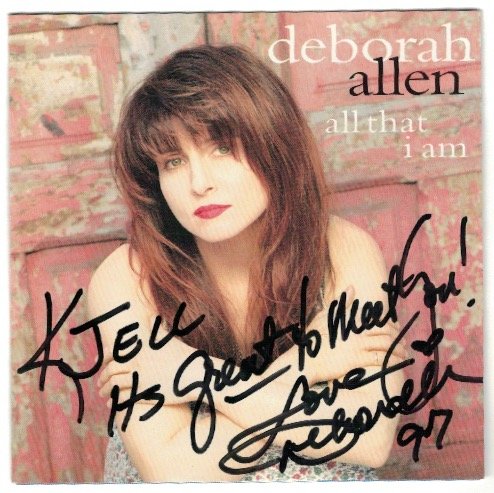 CD Deborah Allen All that I am Signerad