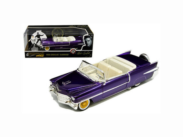 1:24 modell Elvis i 1956 Cadillac Eldorado 1956 Lila
