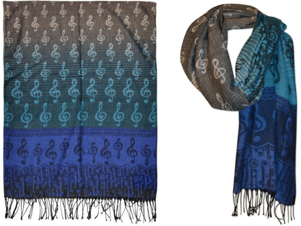 Pashmere scarf, blå
