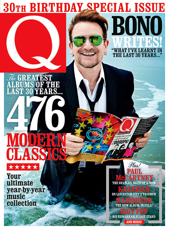 Q Magazine 30th birthday special issue 2016 Bono