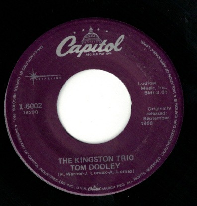 Kingston Trio Tom Dooley/ MTA