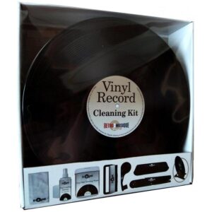 Rengöringskit för vinyl i rund plåtbox Deluxe
