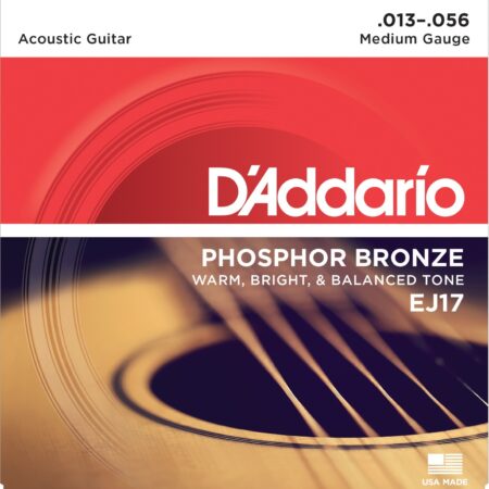 D´ Addario Acoustic guitar. Phosphor bronze. EJ 17