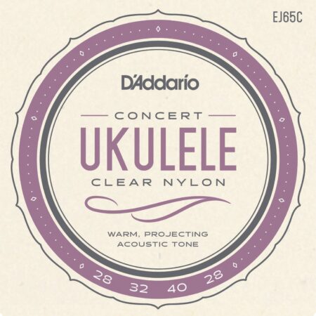 D´ Addario Concert Ukulele Clear Nylon EJ65C