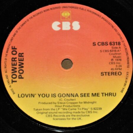 Tower of Power. Lovin´ you is gonna see me thru