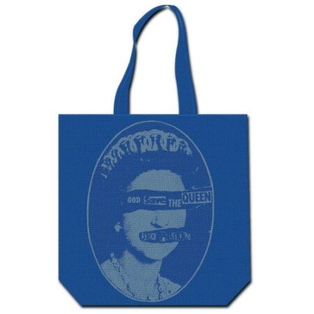 THE SEX PISTOLS COTTON TOTE BAG: GOD SAVE THE QUEEN (WITH ZIP TOP)