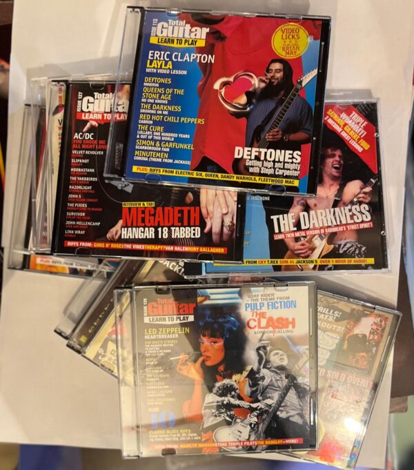 Paket 10. CD:s Total Guitar  10 st osorterade