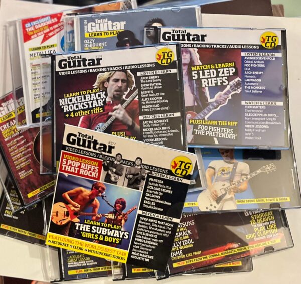 Paket 11. CD:s Total Guitar  13 st osorterade