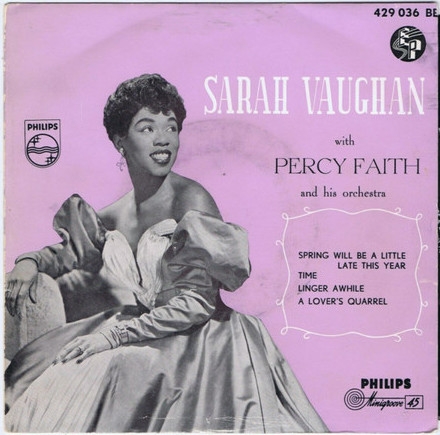 Sarah Vaughan with Percy Faith Spring will be a little late this year