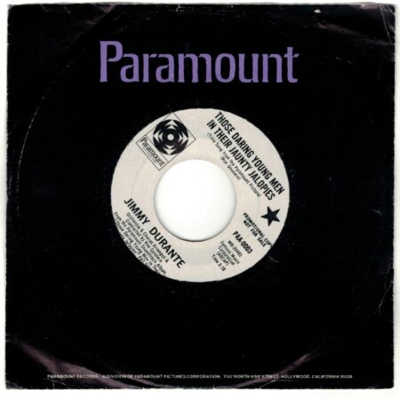 Jimmy Durante Those Daring Young Men In Their Jaunty Jalopies. Promotion copy