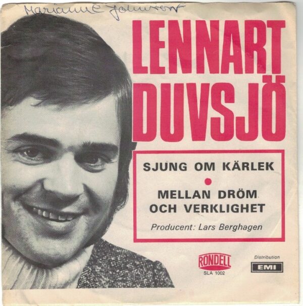 Lennart Duvsjö. Sjung om kärlek